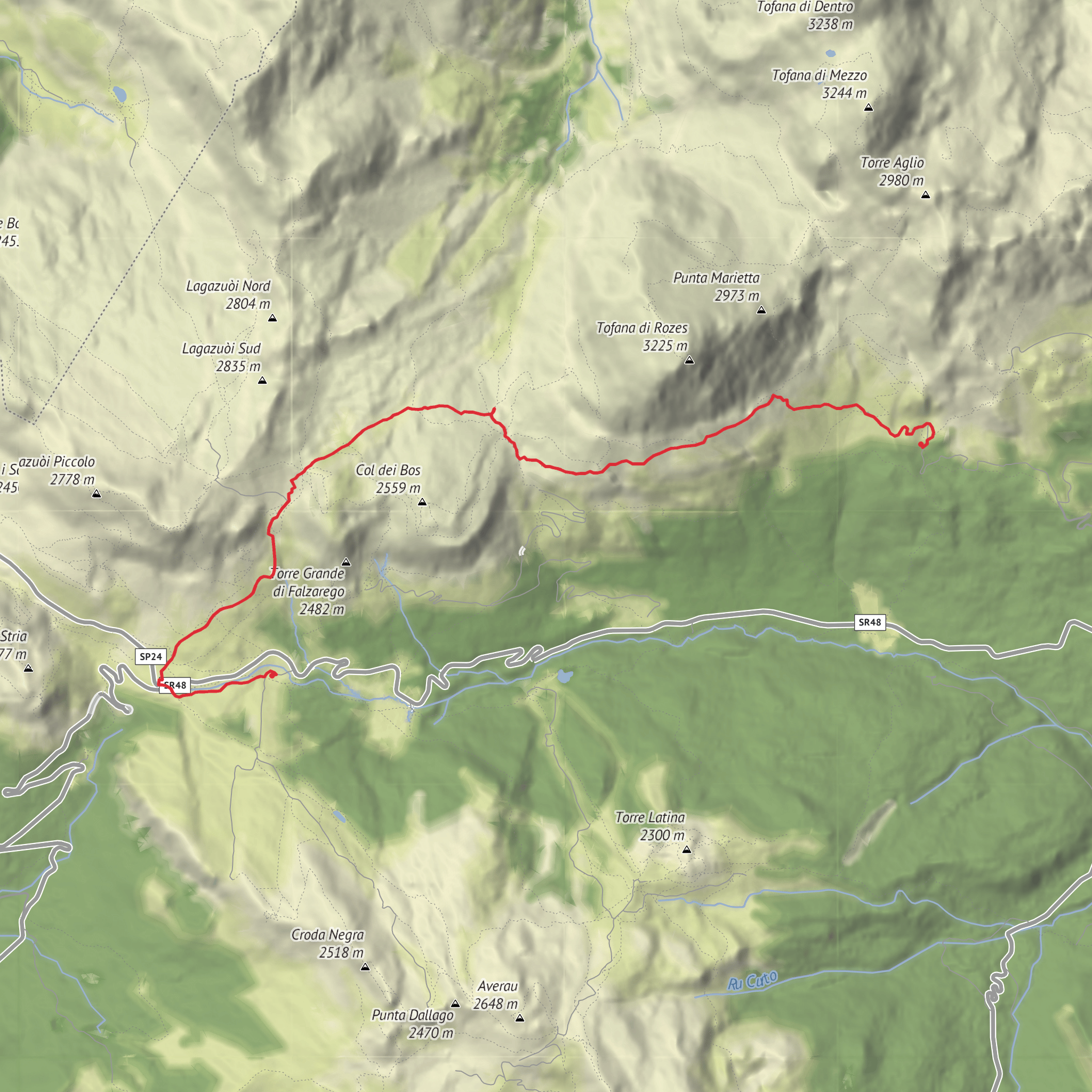 Vallon Tofana 1 mobile static map