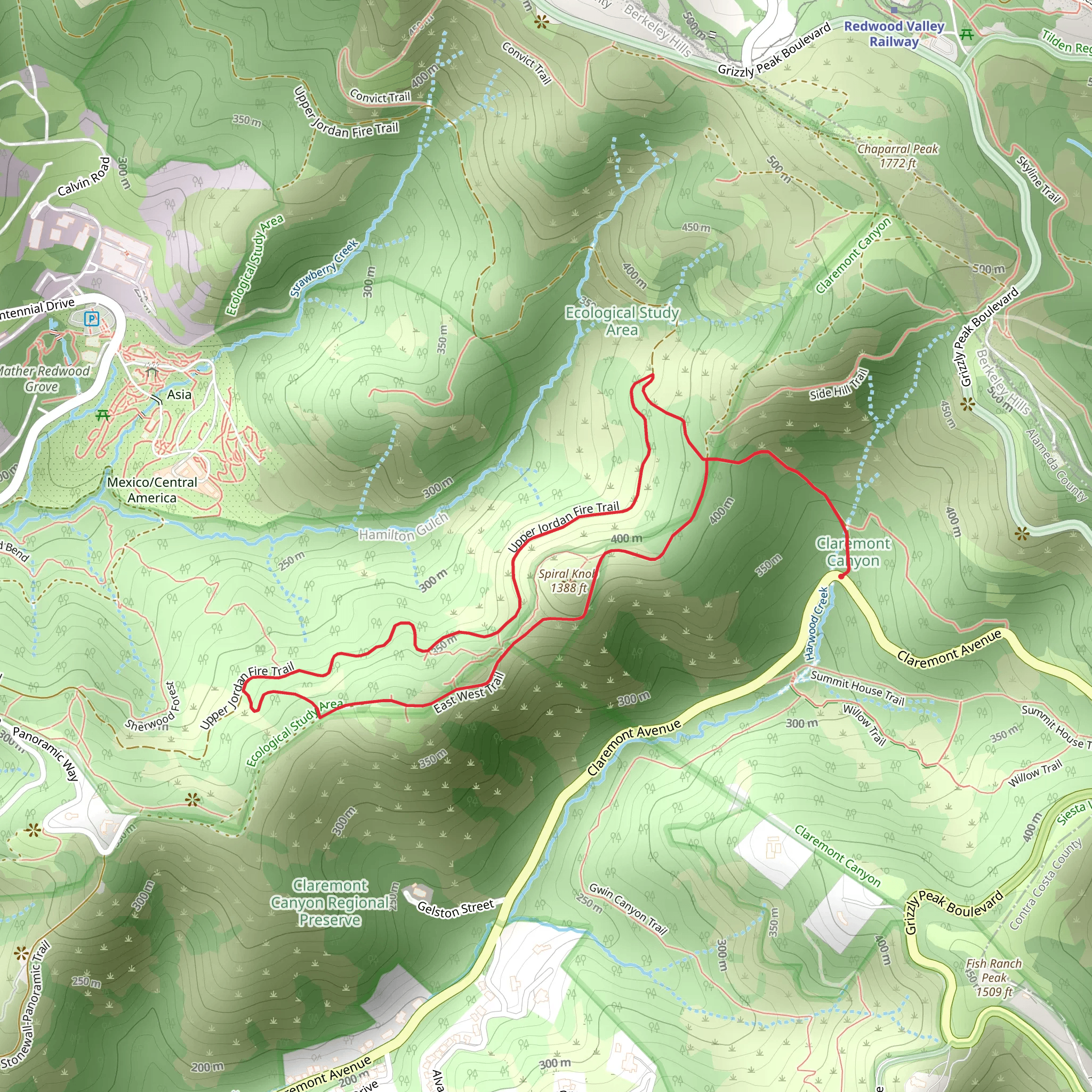 Spiral Knob Loop mobile static map
