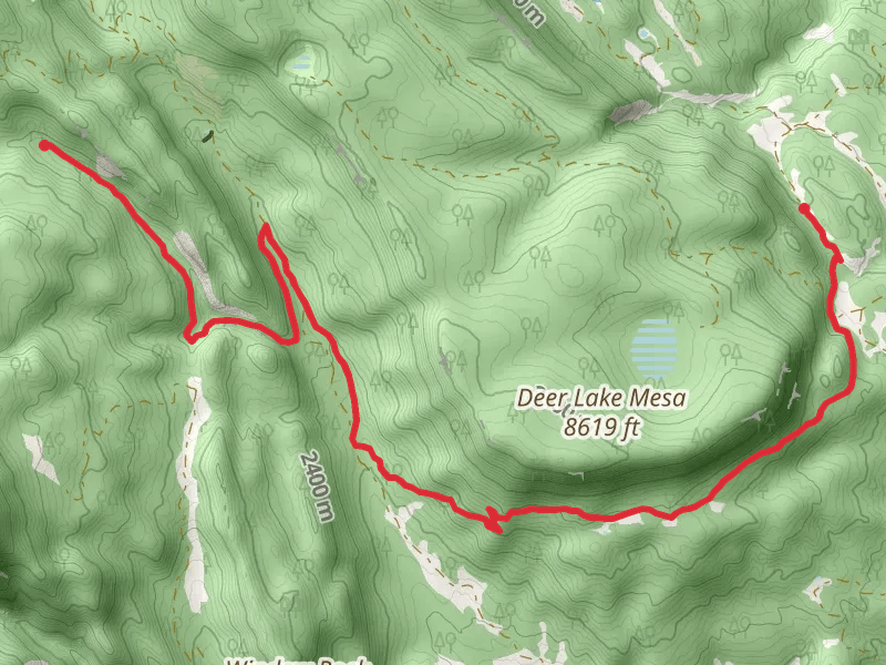 Harlan Camp to Lower Sawmill Camp