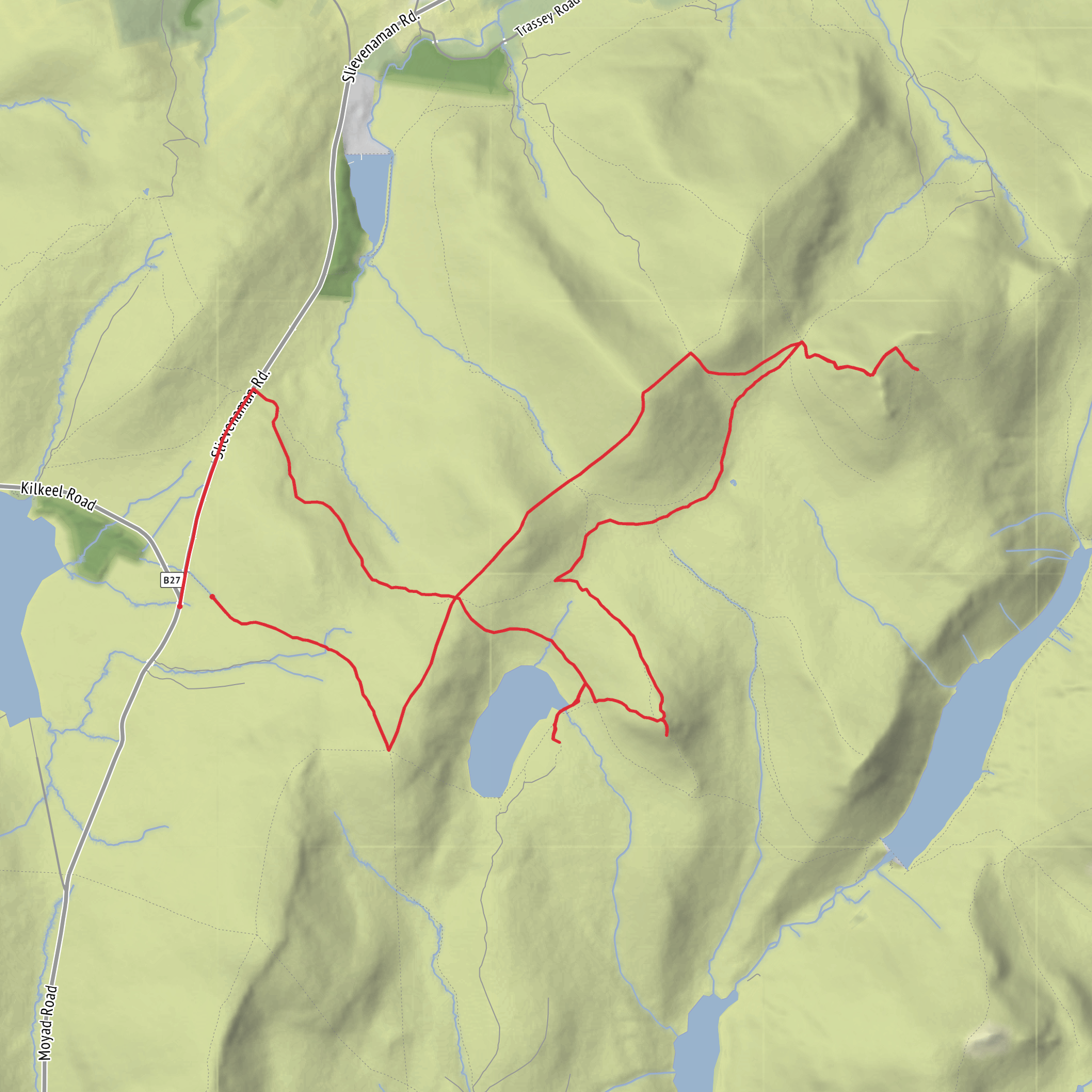 Hike from Newry, Mourne and Down mobile static map