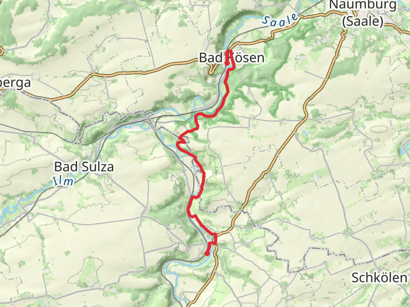 Camburg to Bad Kosen Walk