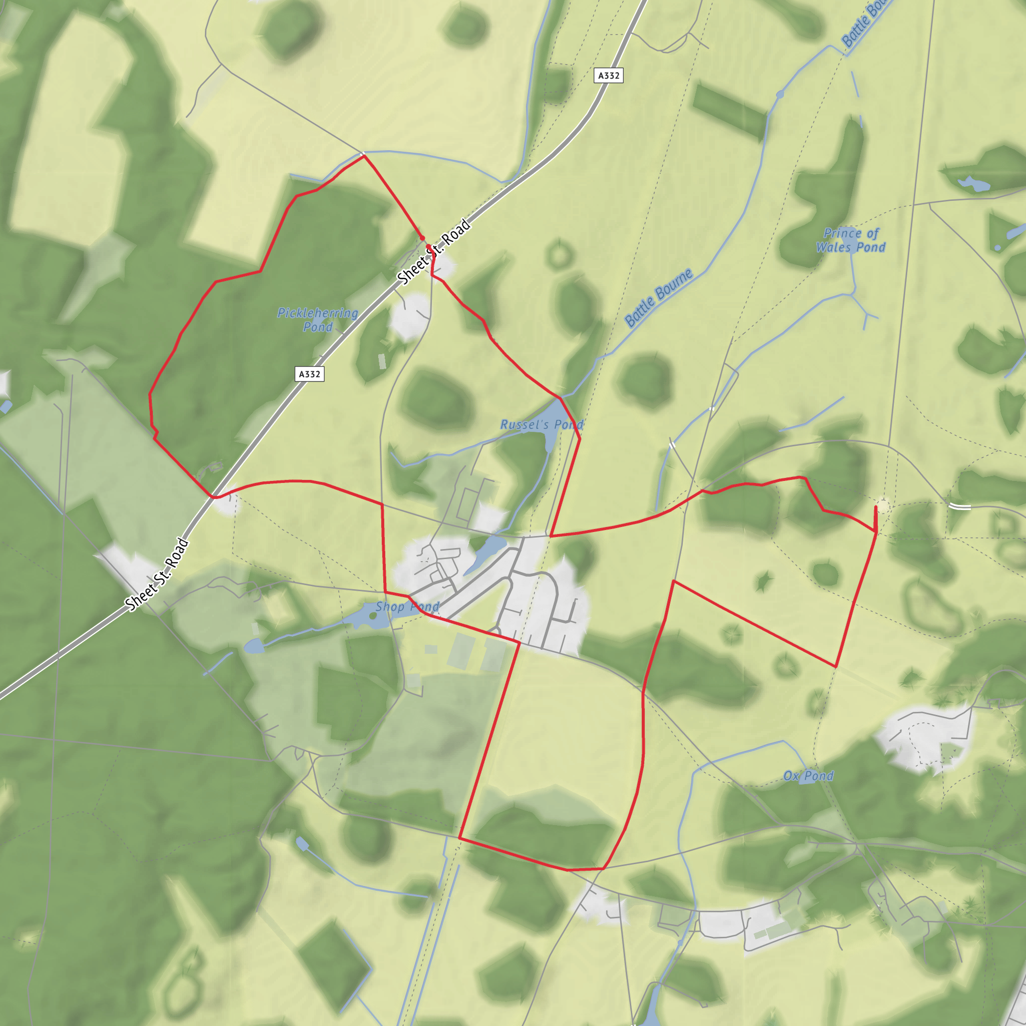 Cranbourne Park Loop mobile static map