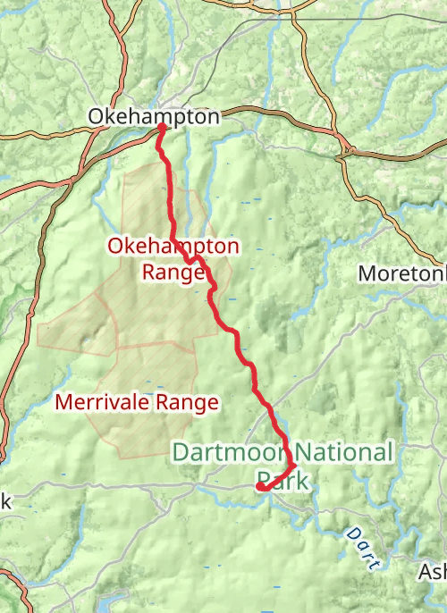 Dartmoor north to south day 1 mobile static map