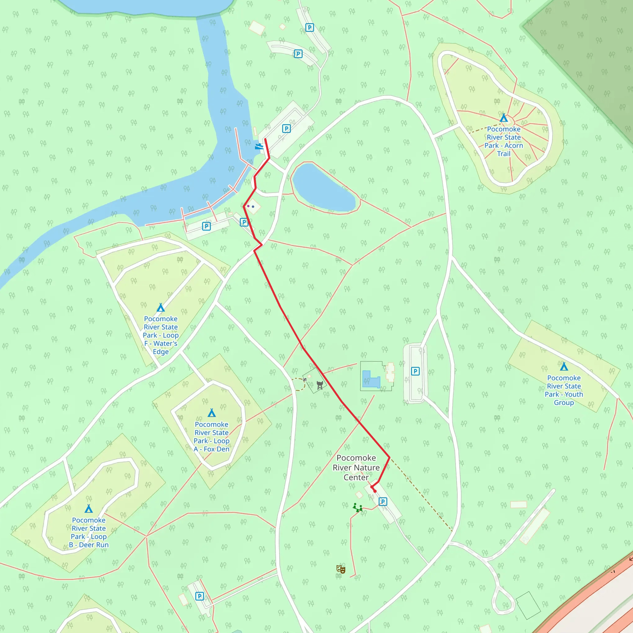 Shad Landing Area Walk mobile static map