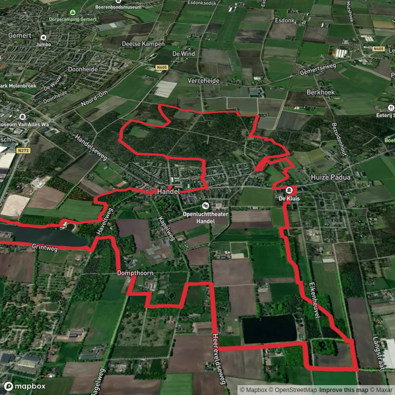 Zandwinning and De Rooije Plas Loop via Ons Kloosterpad and Havelt Weg