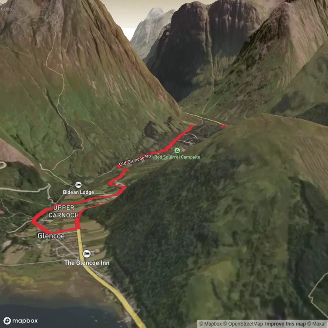 An image depicting the trail The Glencoe Camping and Caravanning Club - Jul 26 and its surrounding area.