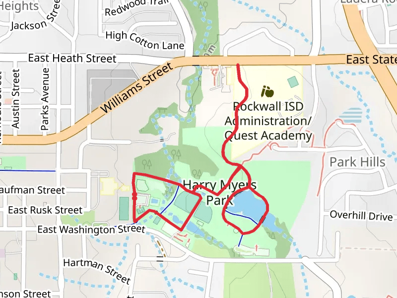 Harry Myers Park and Pickens Lake loop