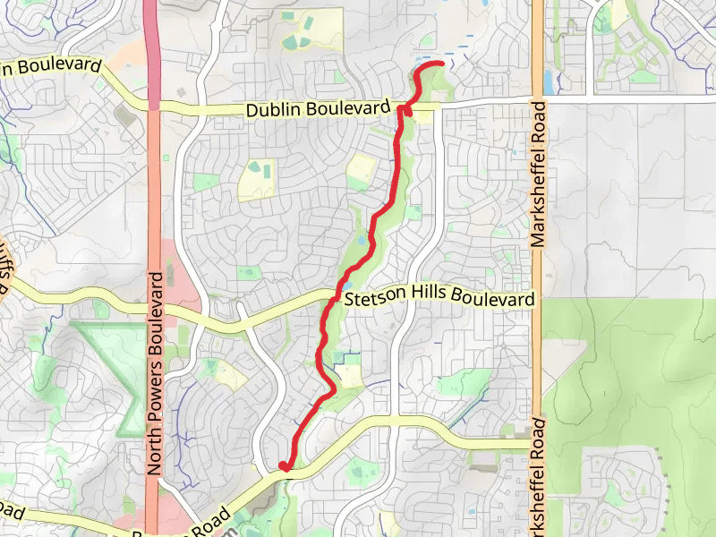 Sand Creek Trail from Barnes Road