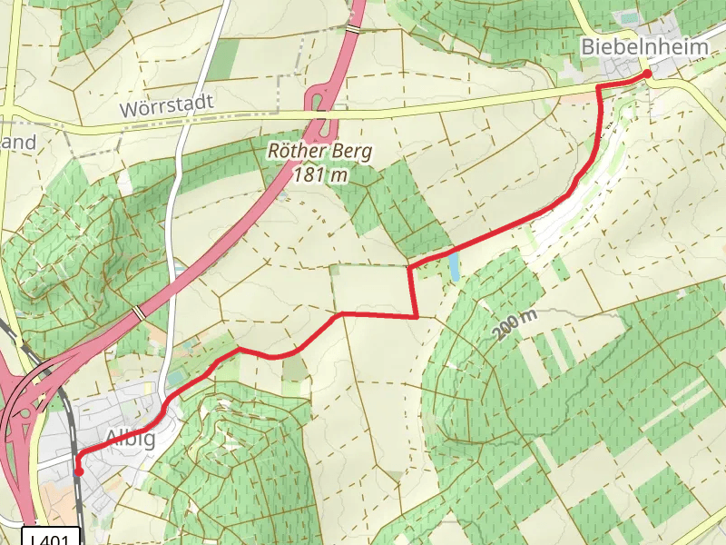 Albig to Biebelnheim via Jakobsweg Rheinhessen