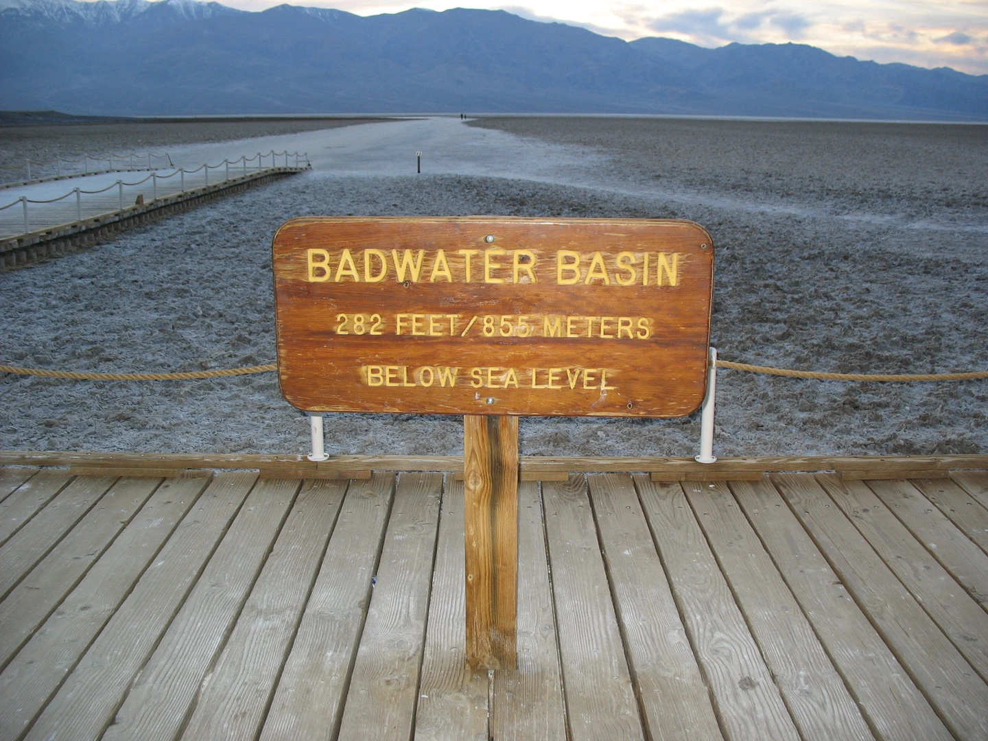 An image depicting the trail Badwater Road Walk - West and its surrounding area.