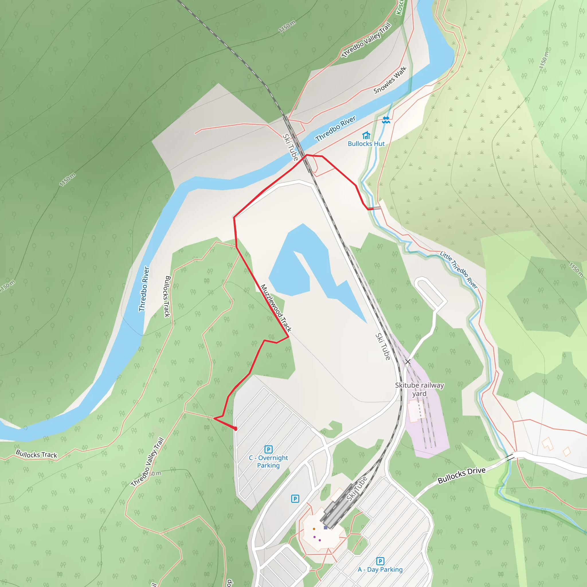 Bundilla Accessible Track mobile static map