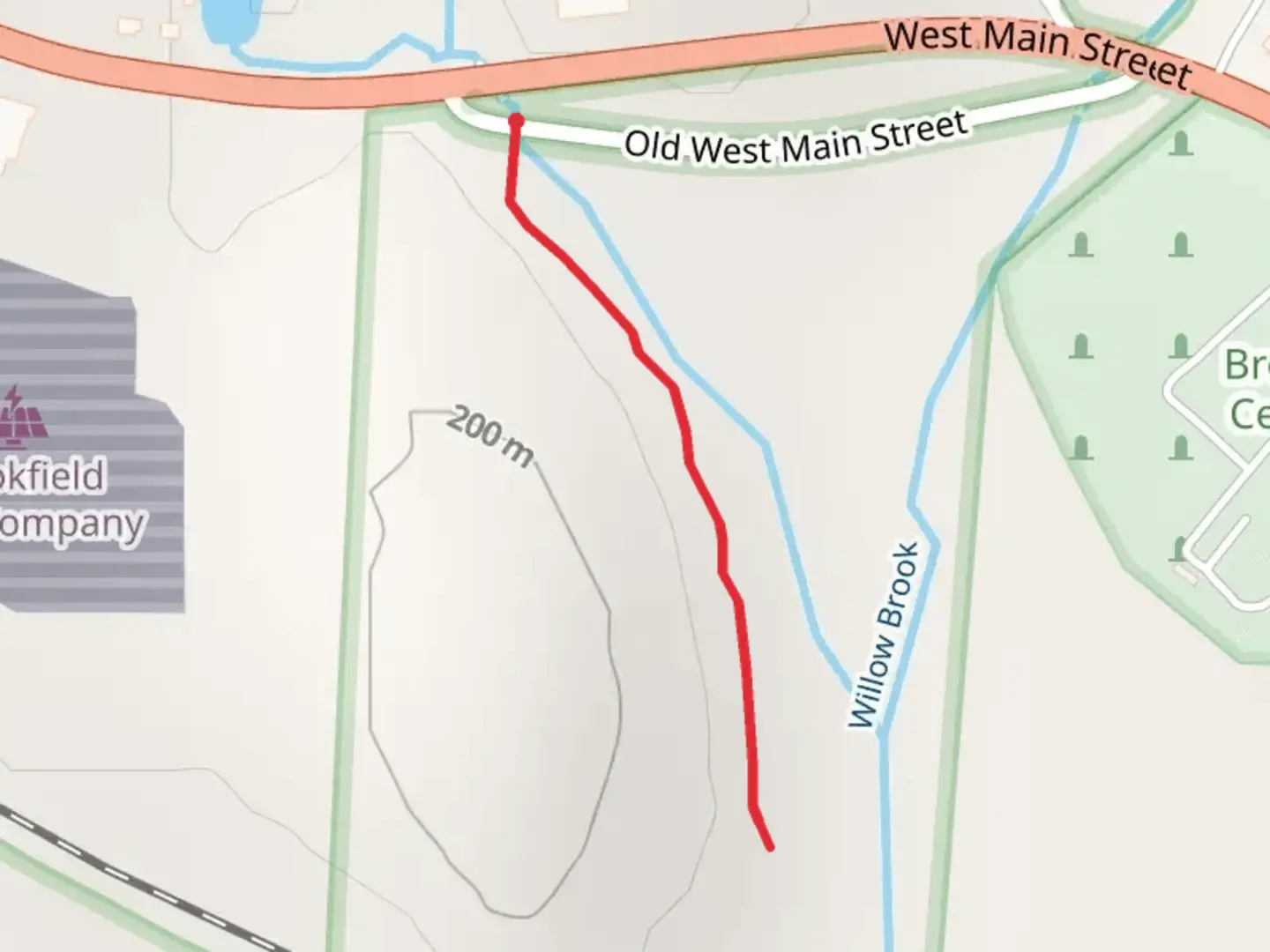 An image depicting the trail Rest Area Loop and its surrounding area.