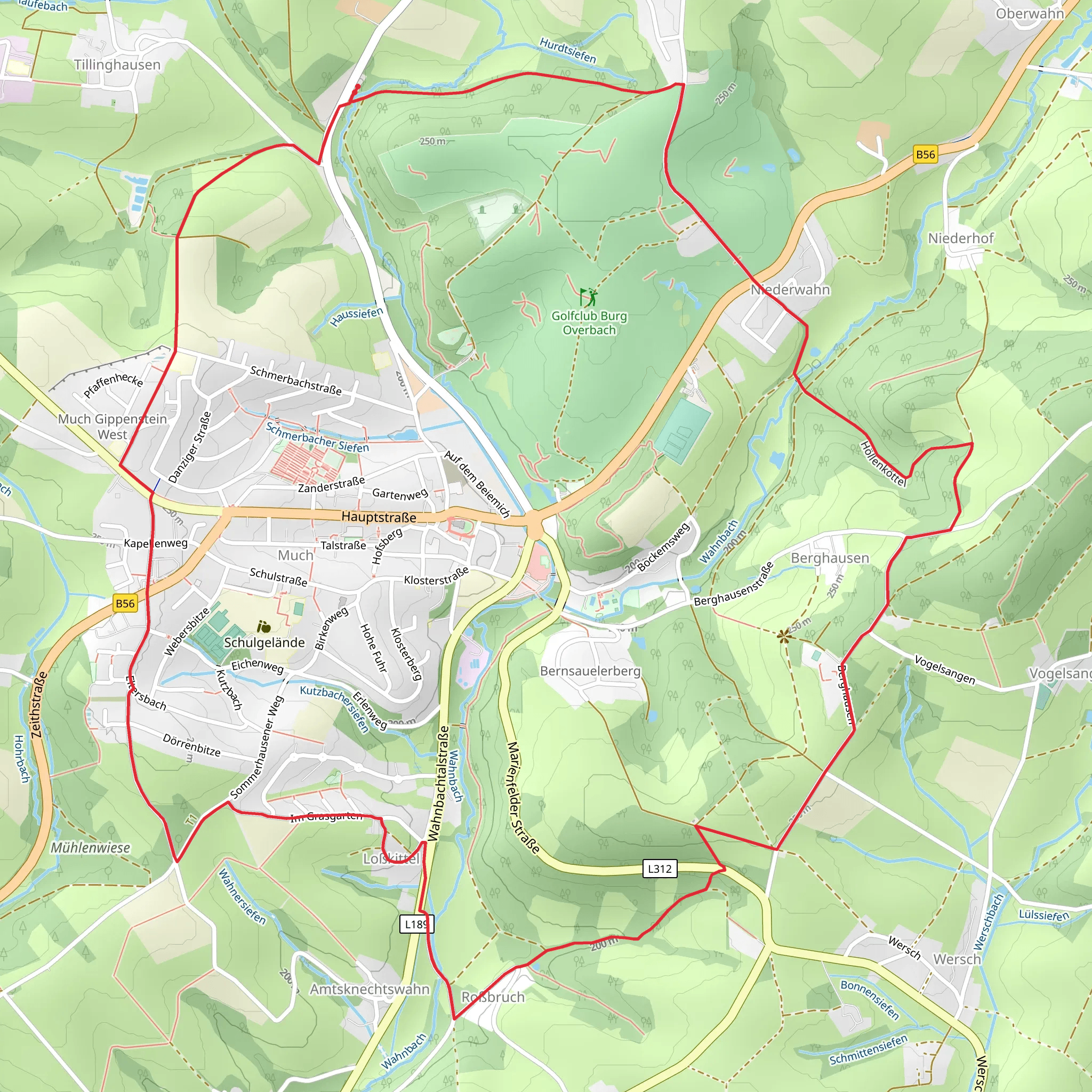 Much Panoramaweg Loop mobile static map