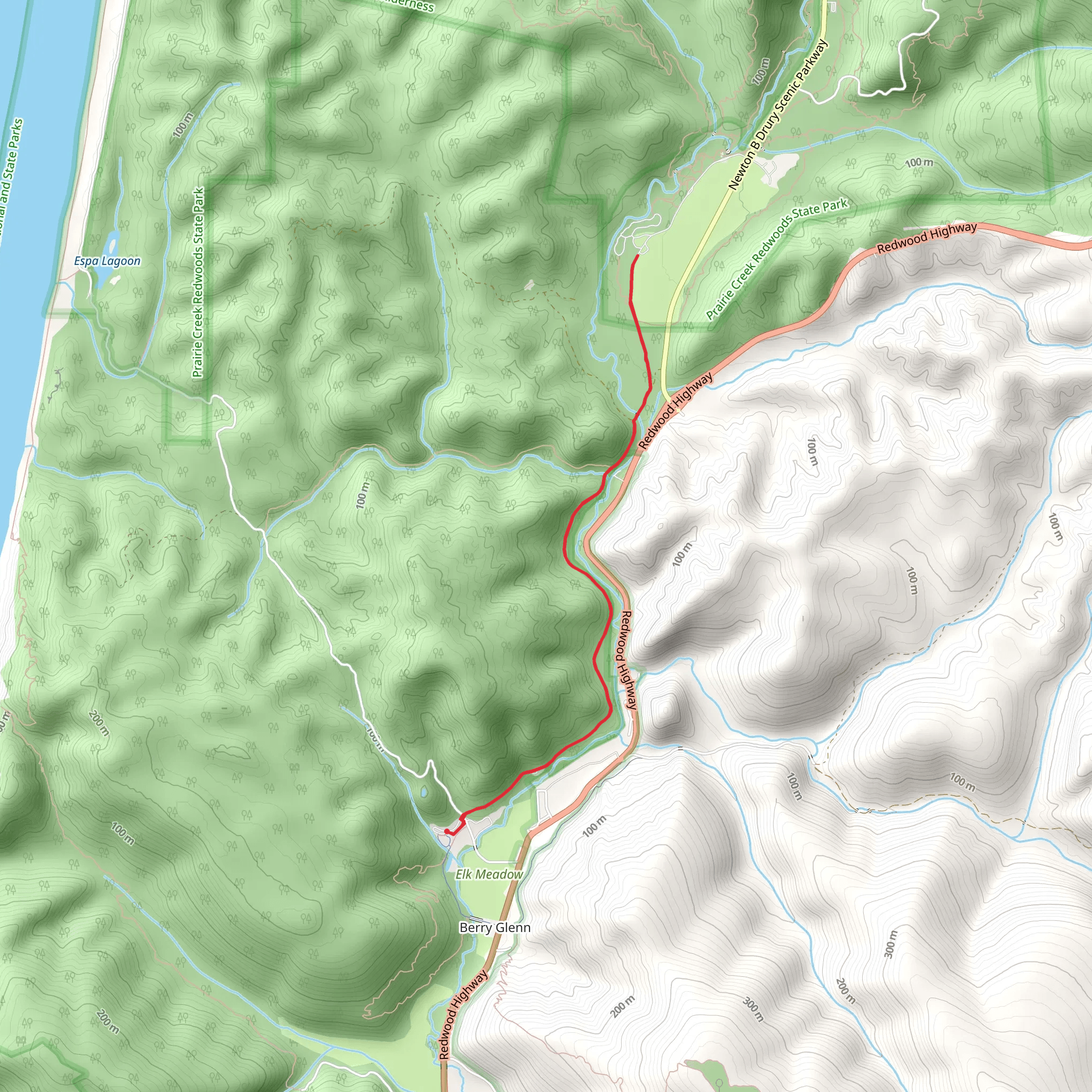 Davidson Trail mobile static map