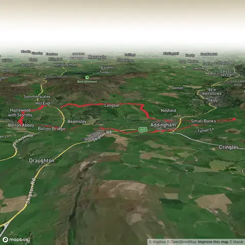 Addingham Moorside to Bolton Abbey