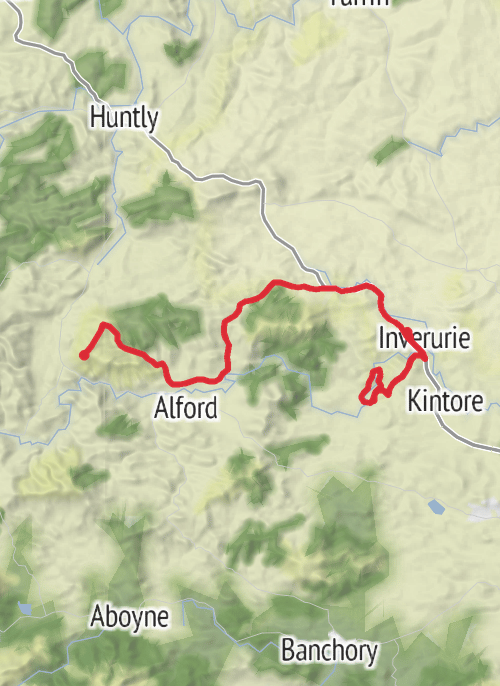 Two days of walking (and driving) near Inverurie! mobile static map