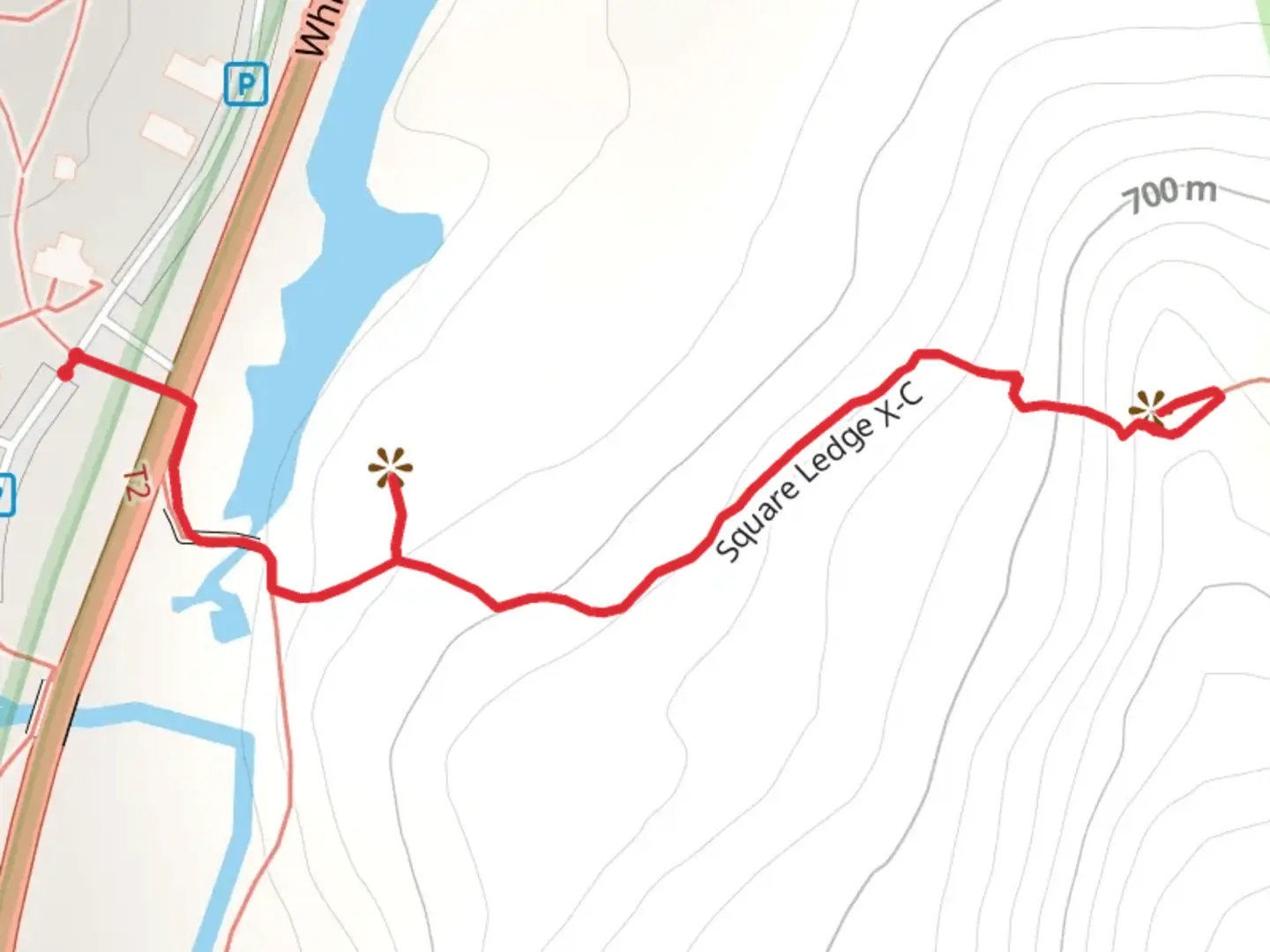 An image depicting the trail Square Ledge Trail and its surrounding area.