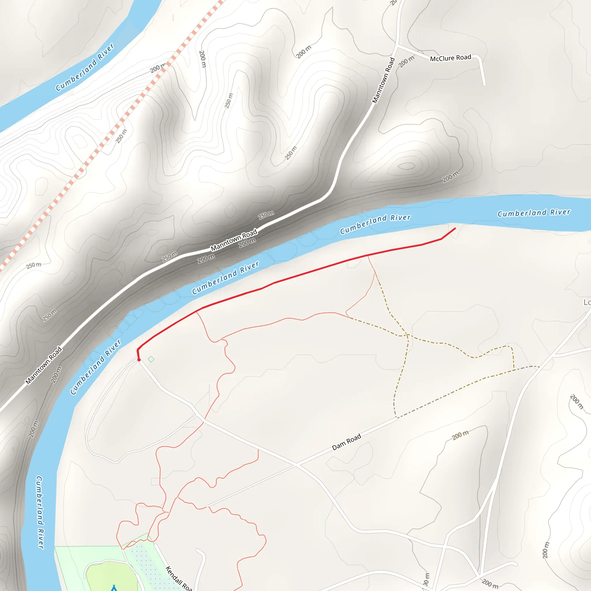 Cumberland River Walk mobile static map