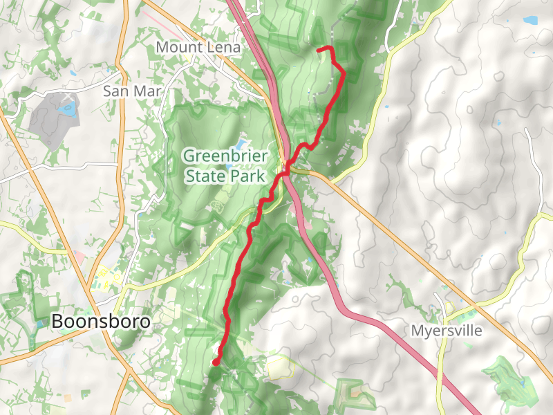 Monument Knob and Annapolis Rock via Appalachian Trail
