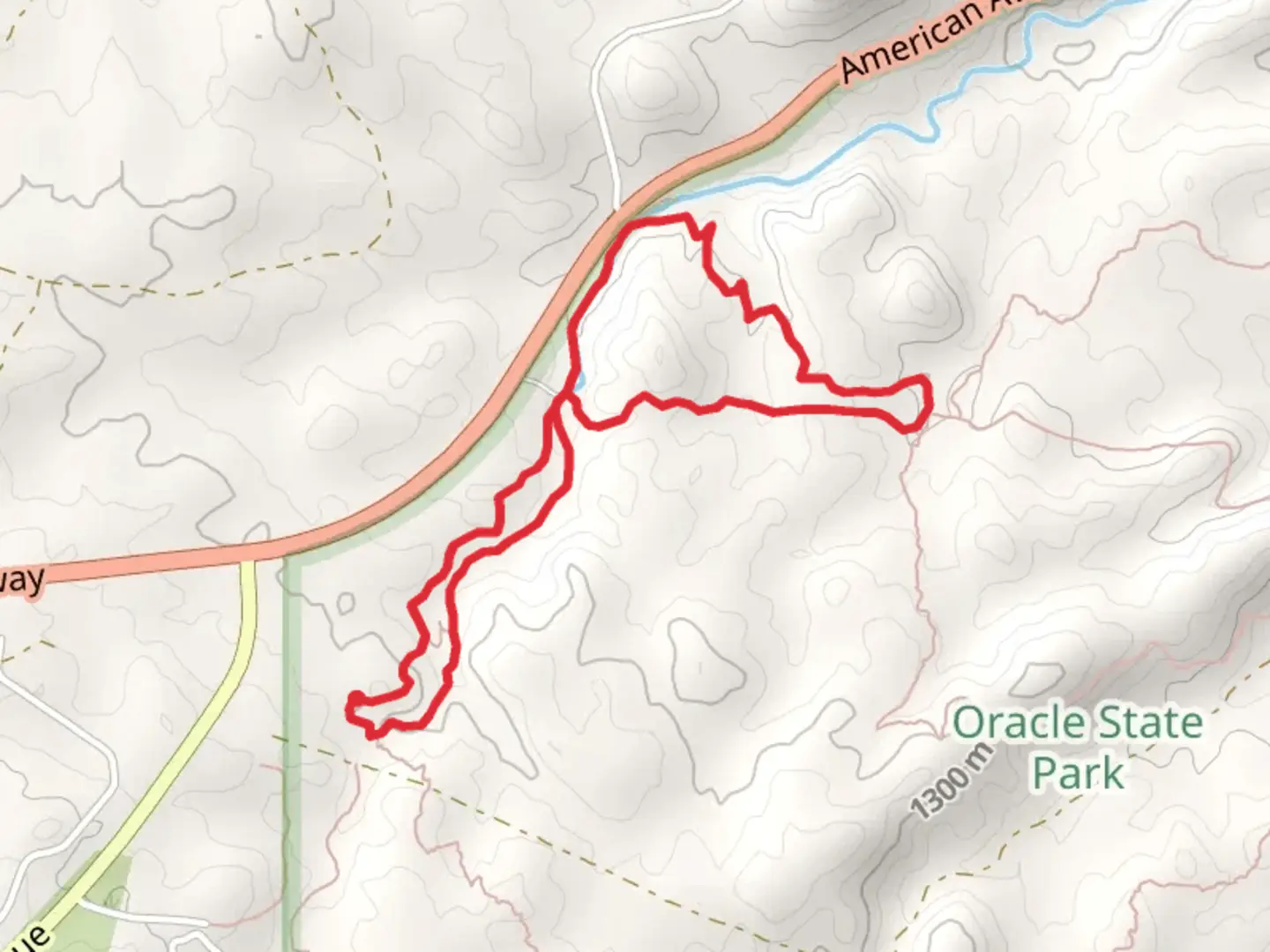 An image depicting the trail Powerline and Cherry Wash Loop Trail and its surrounding area.