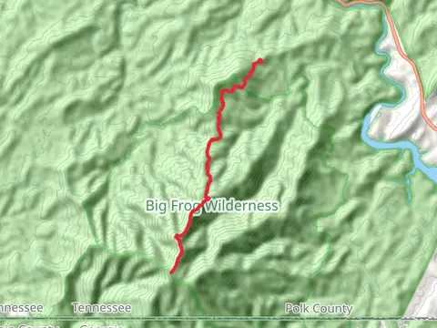 Peavine, Chimneytop and Big Frog Mountains