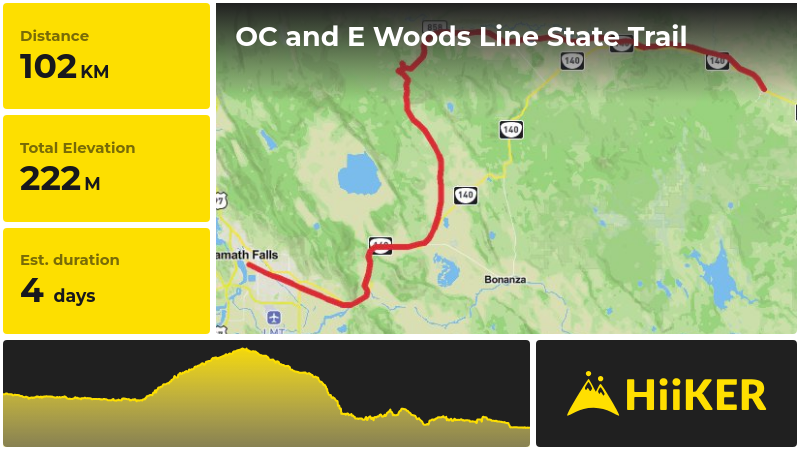 OC and E Woods Line State Trail | Klamath County | Oregon