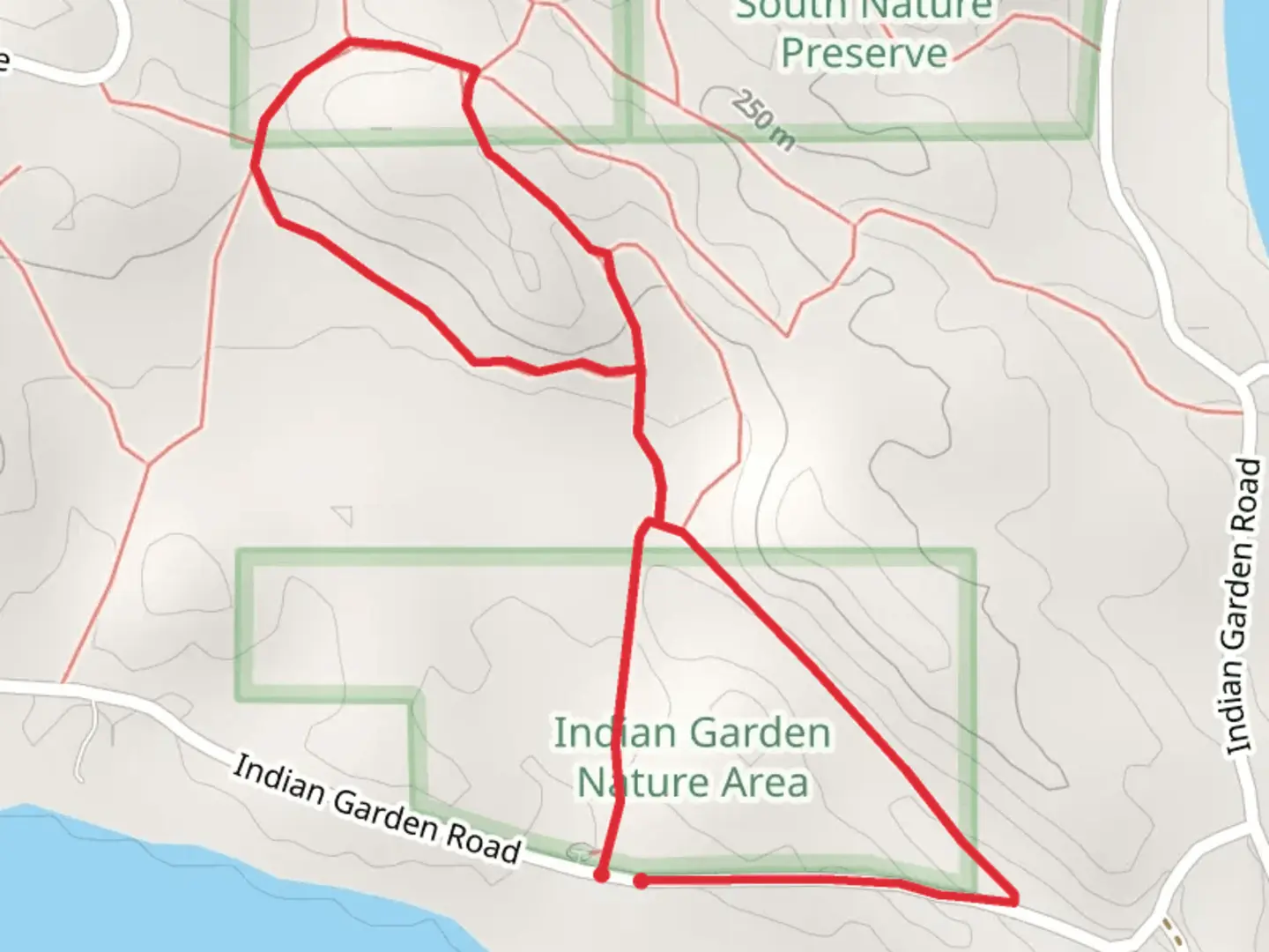 An image depicting the trail Indian Garden Road Loop - North and its surrounding area.