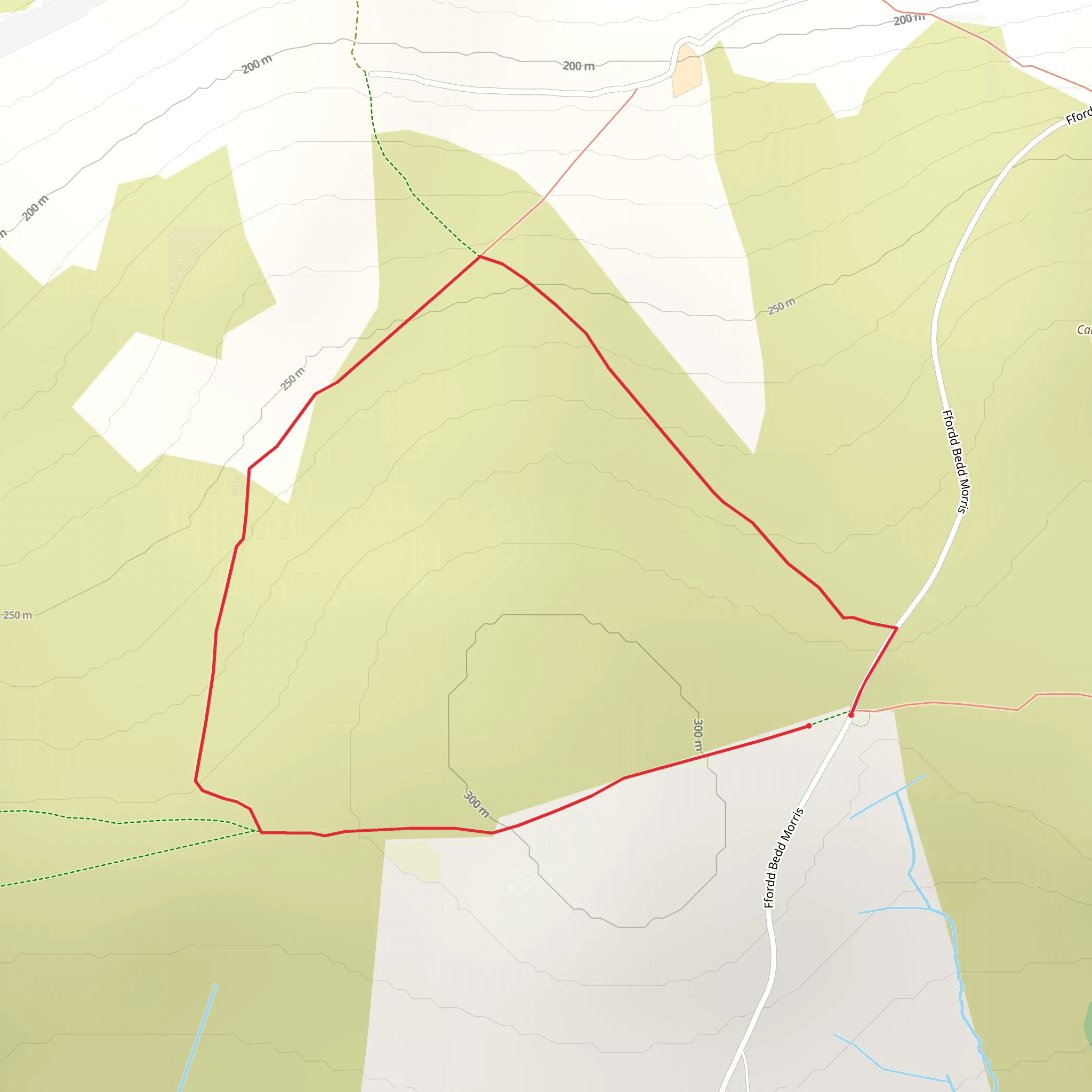 Bedd Morris - Parcmawr mobile static map
