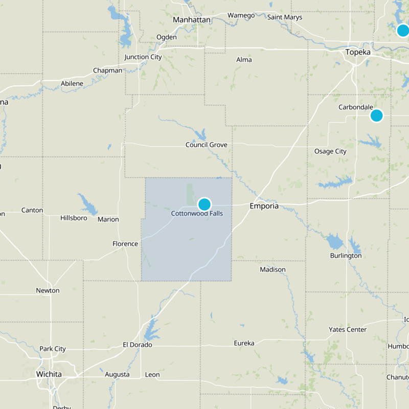 Chase County Static Map