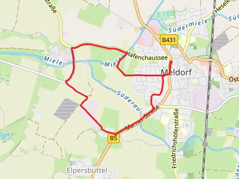 Wanderwege in und um Meldorf Tour Loop