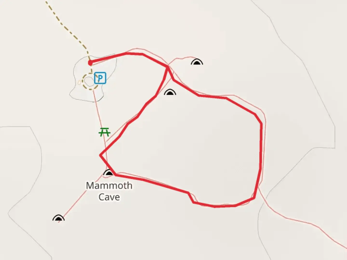 An image depicting the trail National Forest Service Road 064 Loop and its surrounding area.