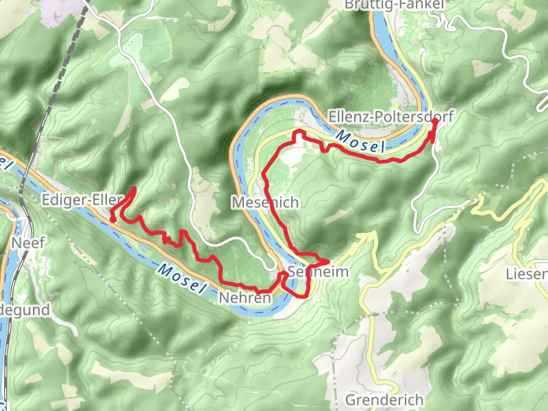 Ediger to Bellstein Walk via Mosel