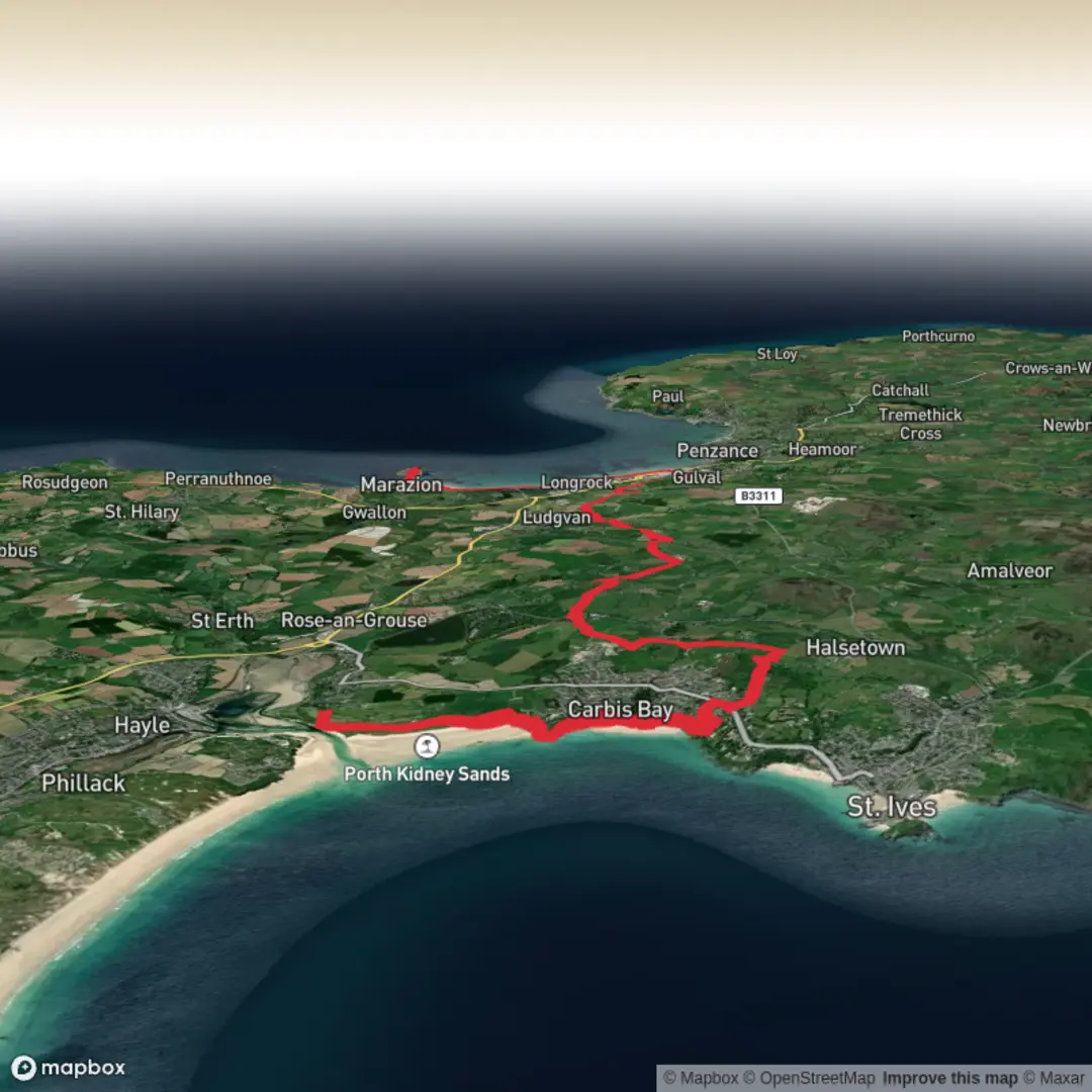 An image depicting the trail St Michael’s Way- British Pilgrimage Trust and its surrounding area.