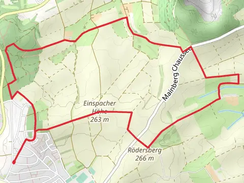 Einspacher Hoehe via Ortsrundwanderweg Ober-Ramstadt