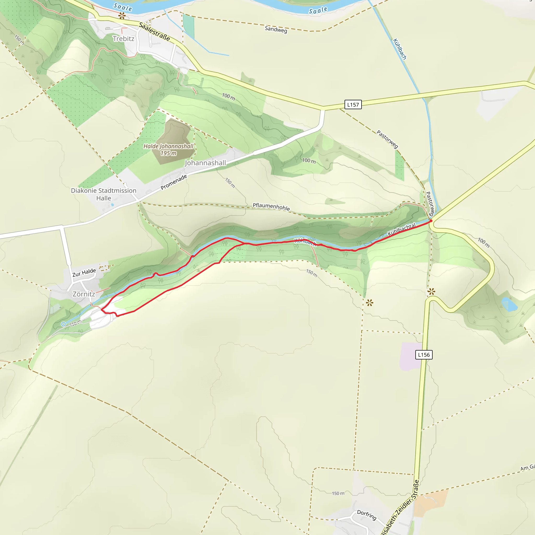 Kühlbach Streamside Loop mobile static map