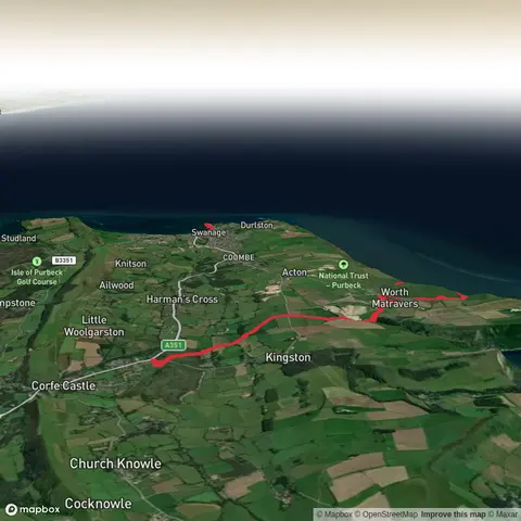 Corfe to Swanage via Seacombe Cliff, Compass and Durlston Head