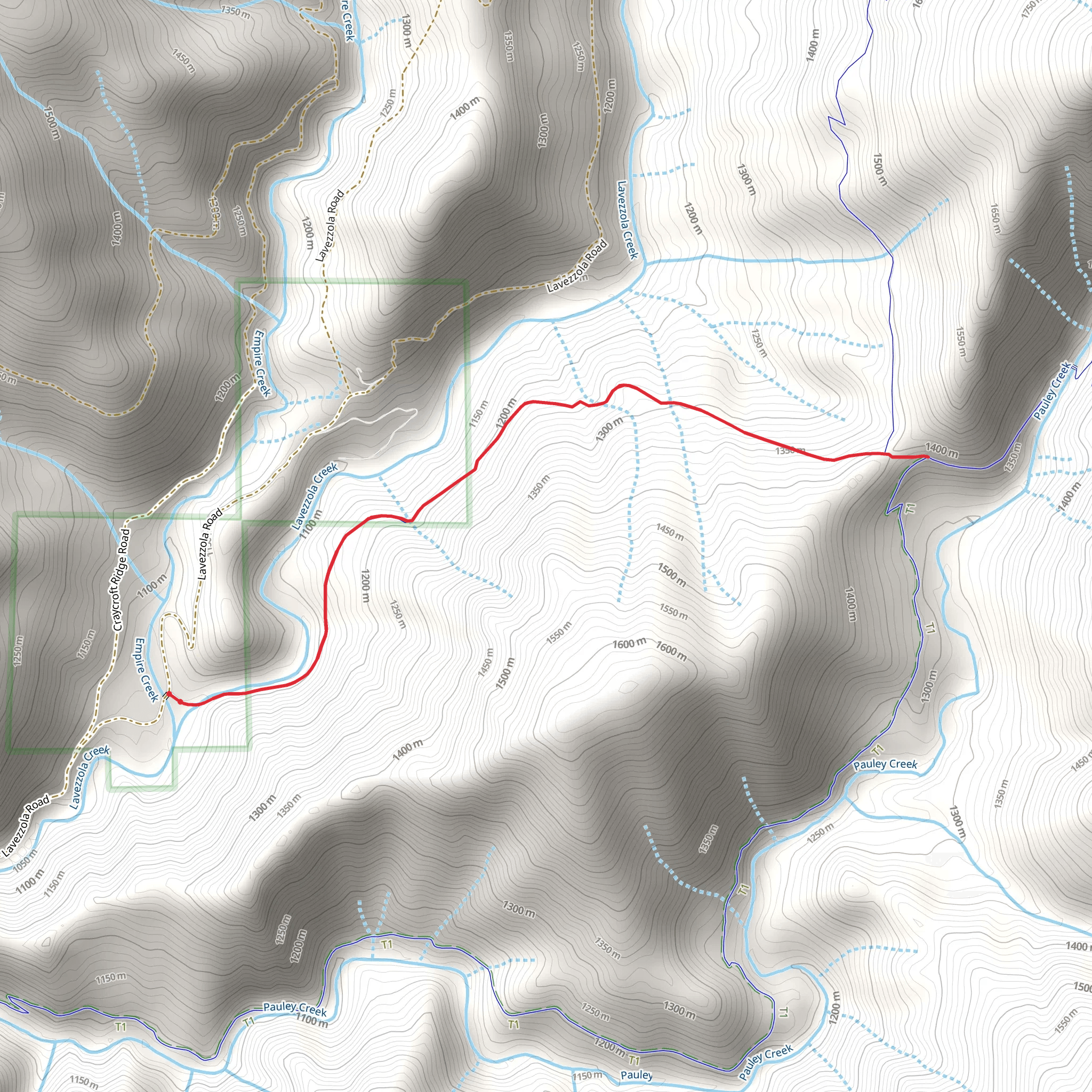 Third Divide Trail mobile static map