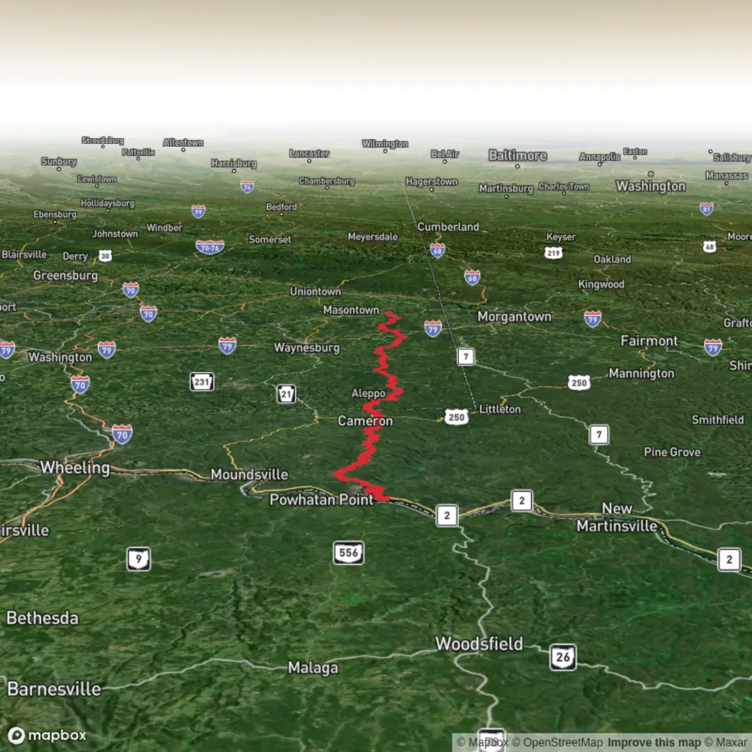 An image depicting the trail Warrior Trail and its surrounding area.
