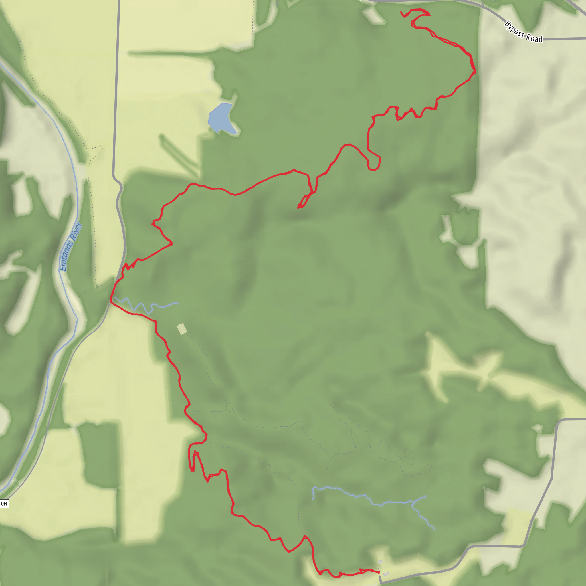 Warbler Trail mobile static map