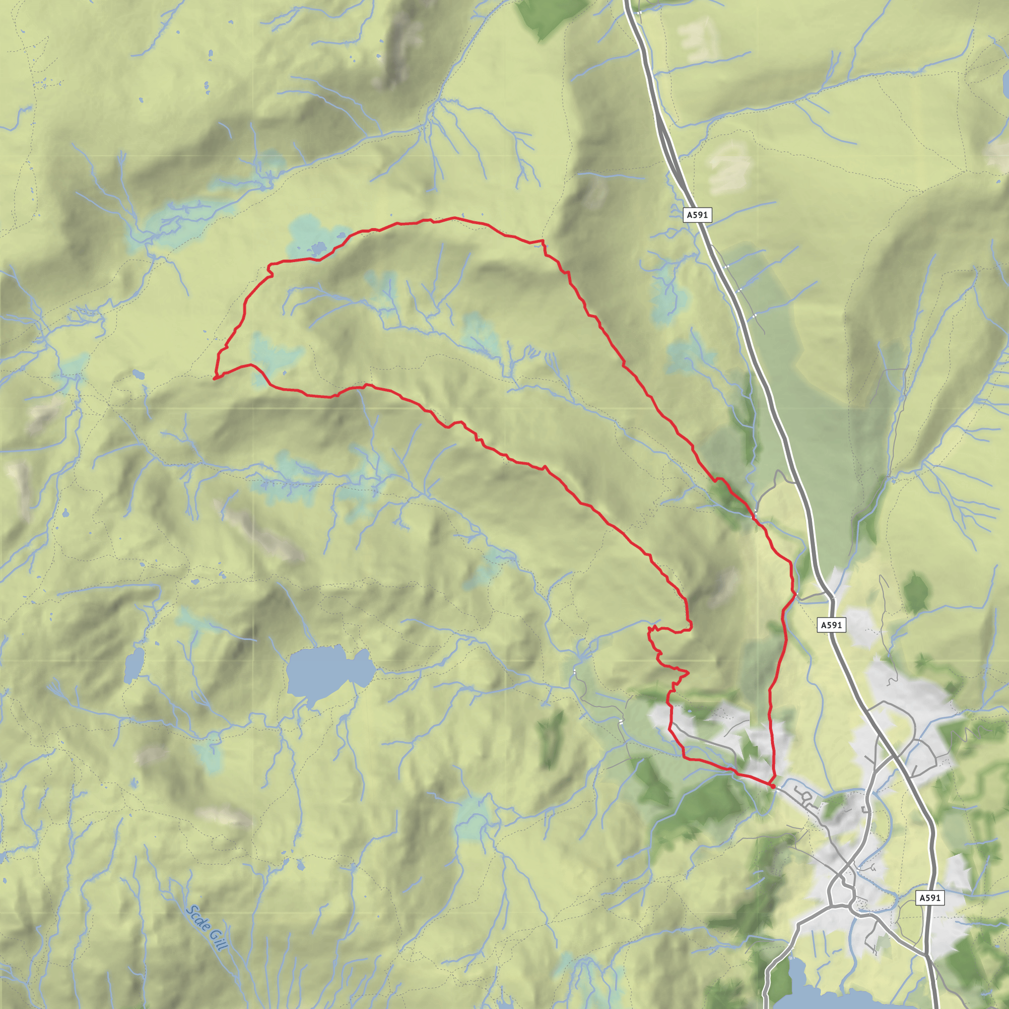 Greenburn Round. mobile static map