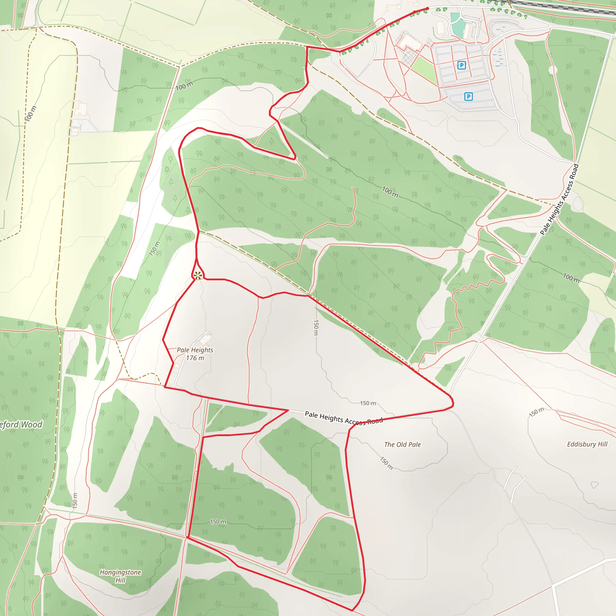 Pale Heights Loop mobile static map