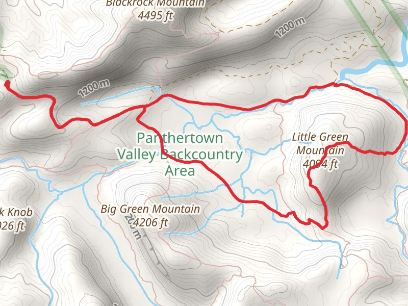 Panthertown Valley Trail to Mac's Gap Loop Trail