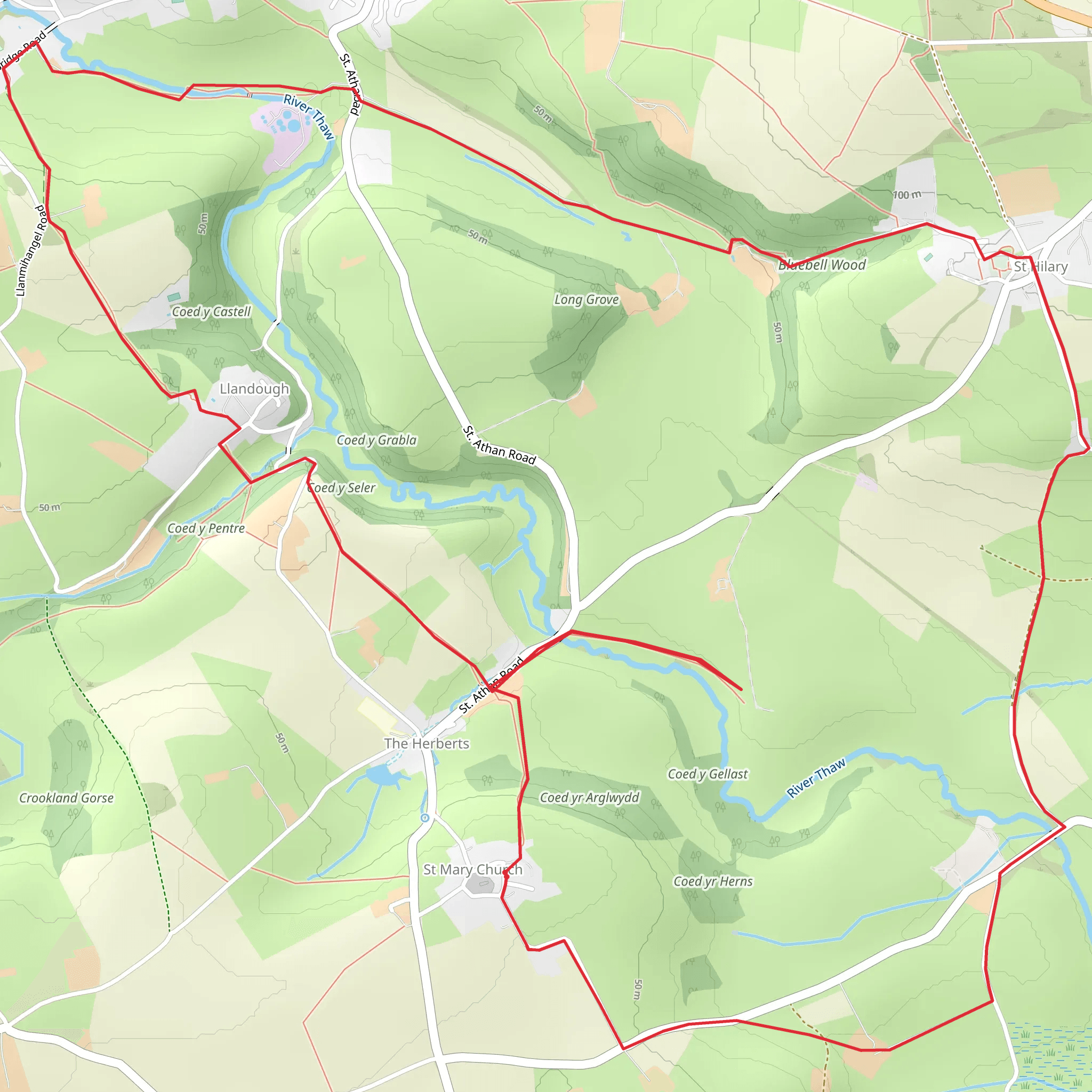 Valeway 9 (Cowbridge South) mobile static map