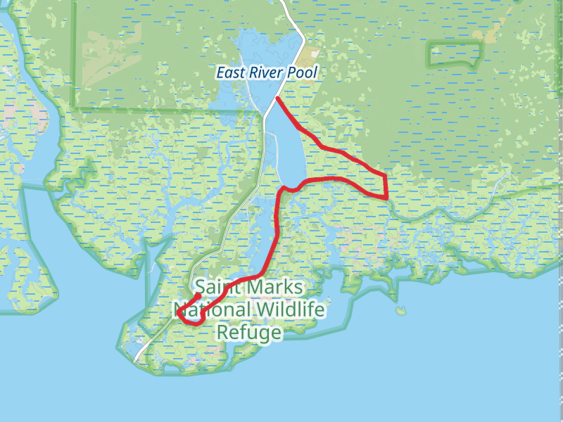 Mounds Pool and Stony Bayou Pool via Floroda Trail
