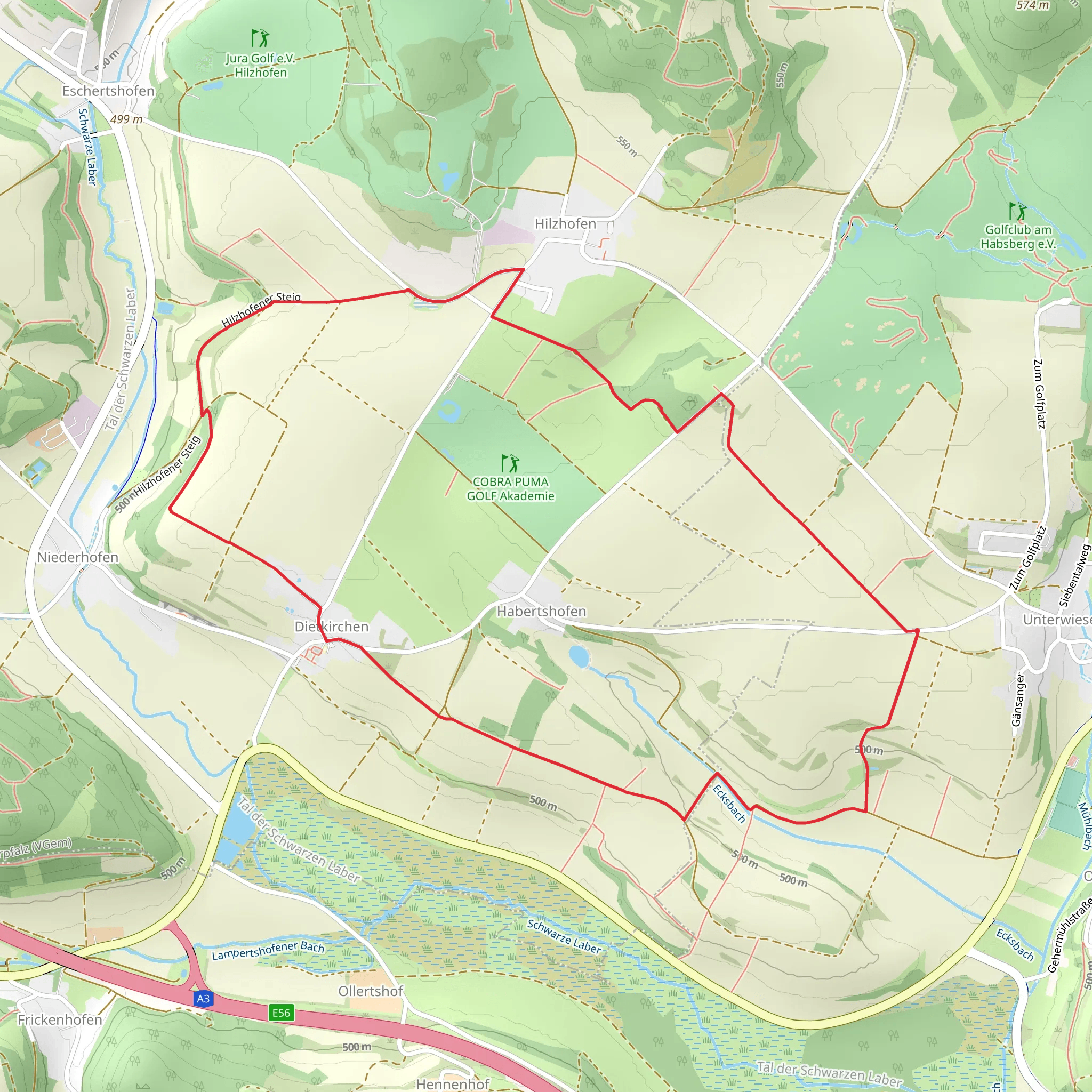 Habertshofen Loop mobile static map