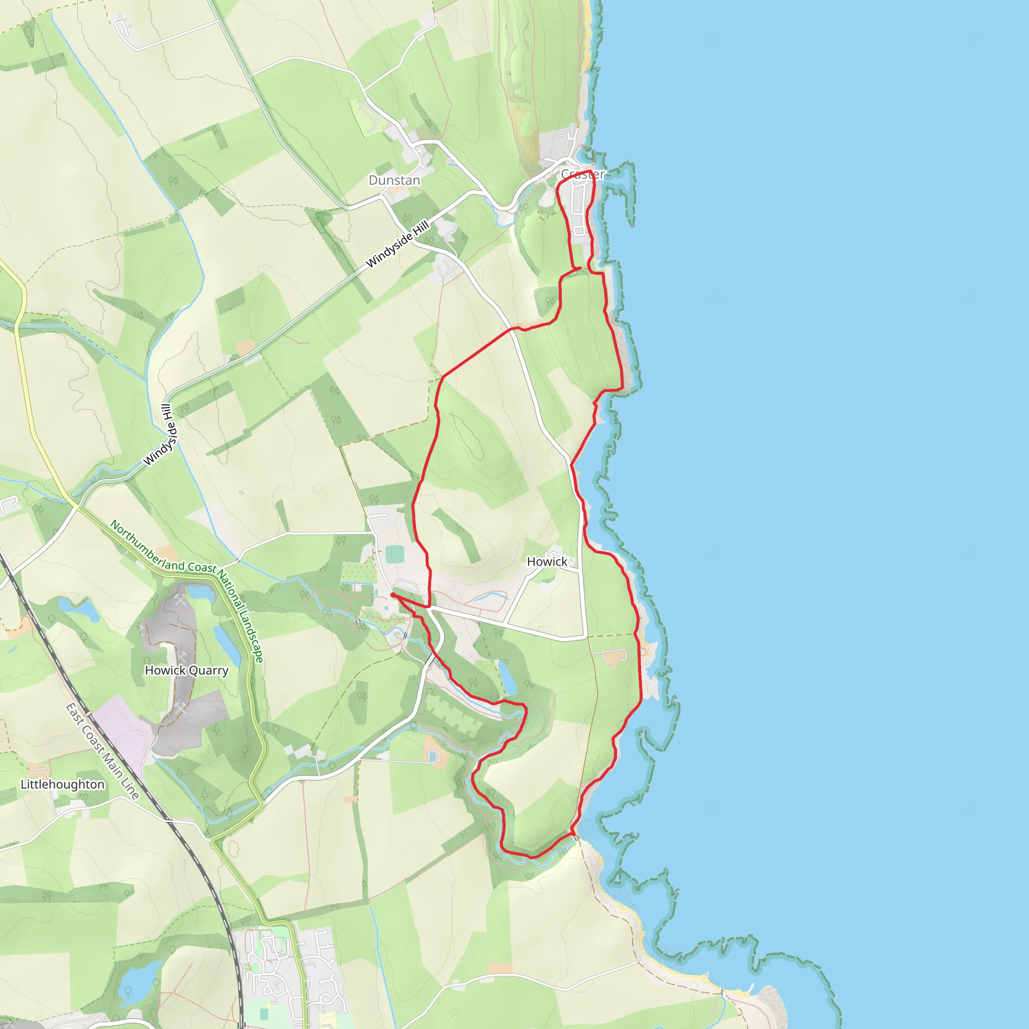 Howick Circular mobile static map
