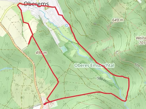 Emstalweg, Waldglasweg and Hobholzweg