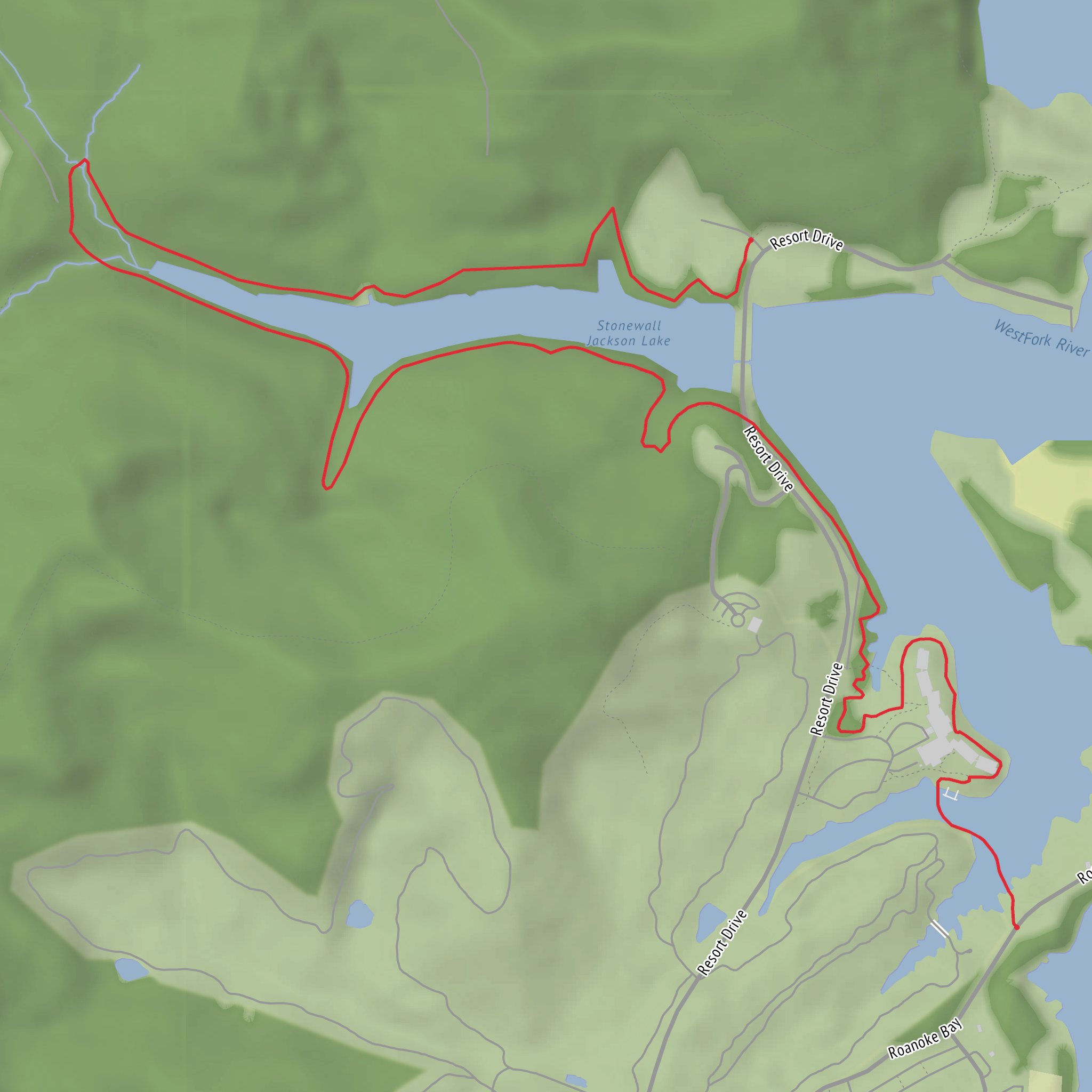 Lakeside Nature Trail mobile static map