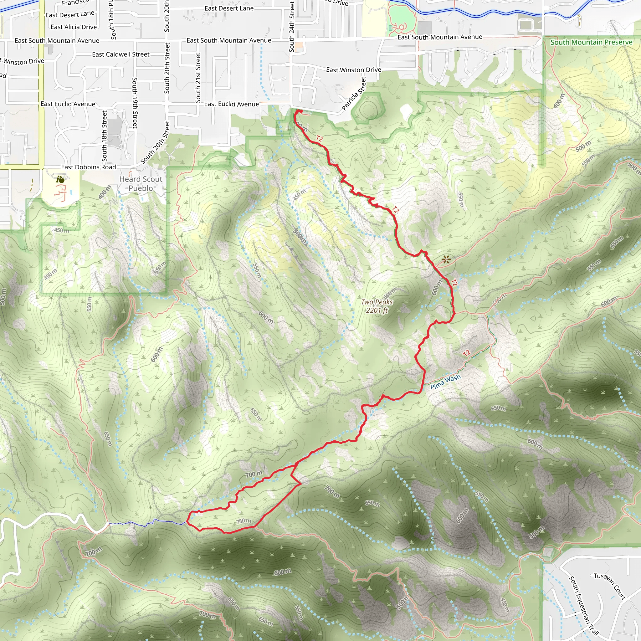 National and Midlife Crisis Loop Trail mobile static map