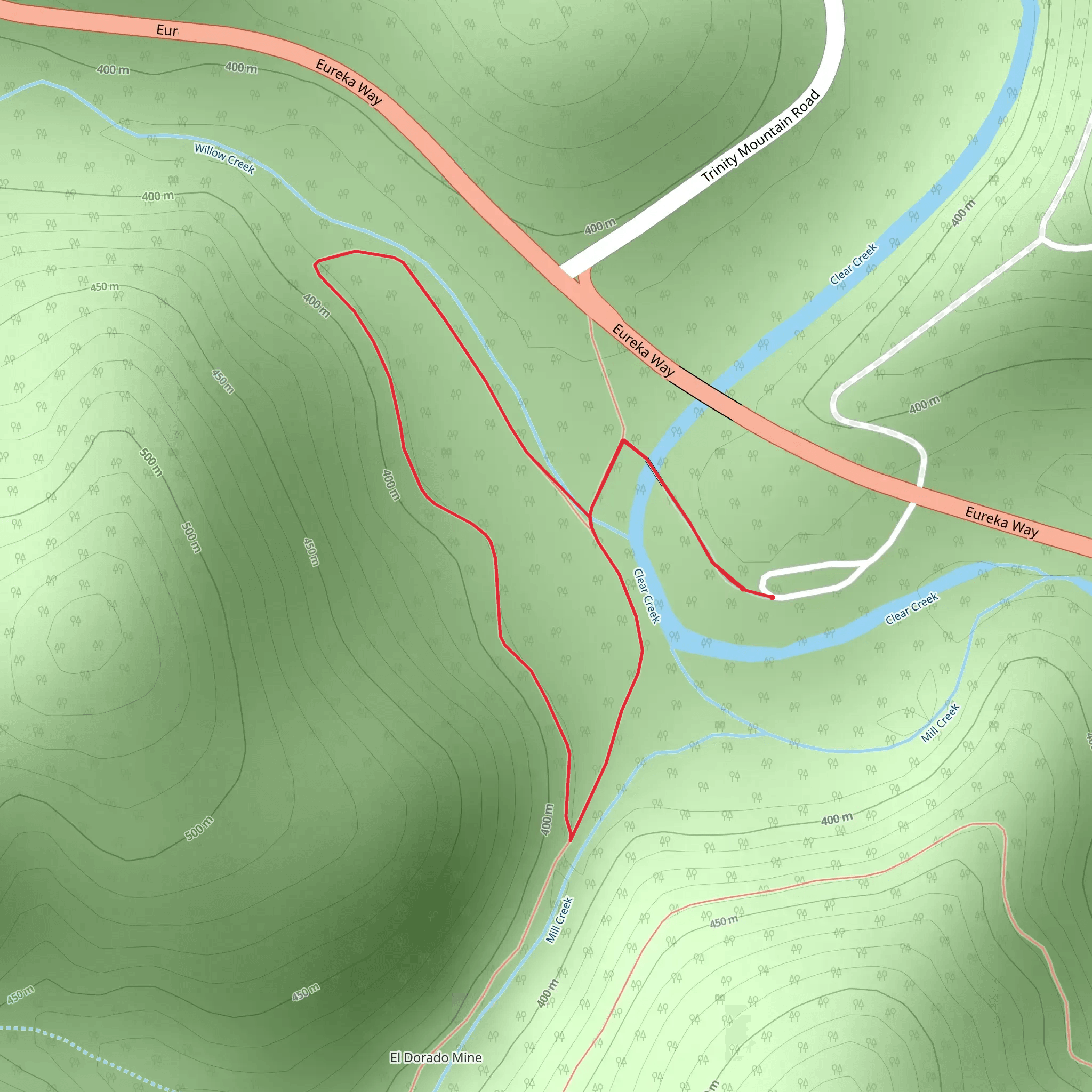 Whiskeytown-Shasta-Trinity NRA Loop mobile static map